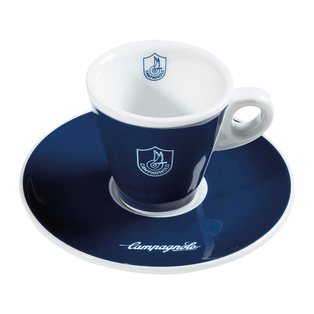 CAMPAGNOLO Espresso Coffee Cups, Logo (Set of 2)