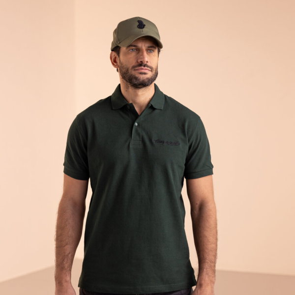 CAMPAGNOLO Shirt Polo Embroidered Logo green - Image 4