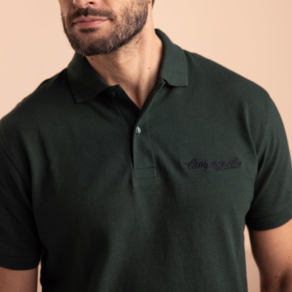 CAMPAGNOLO Shirt Polo Embroidered Logo green - Image 6