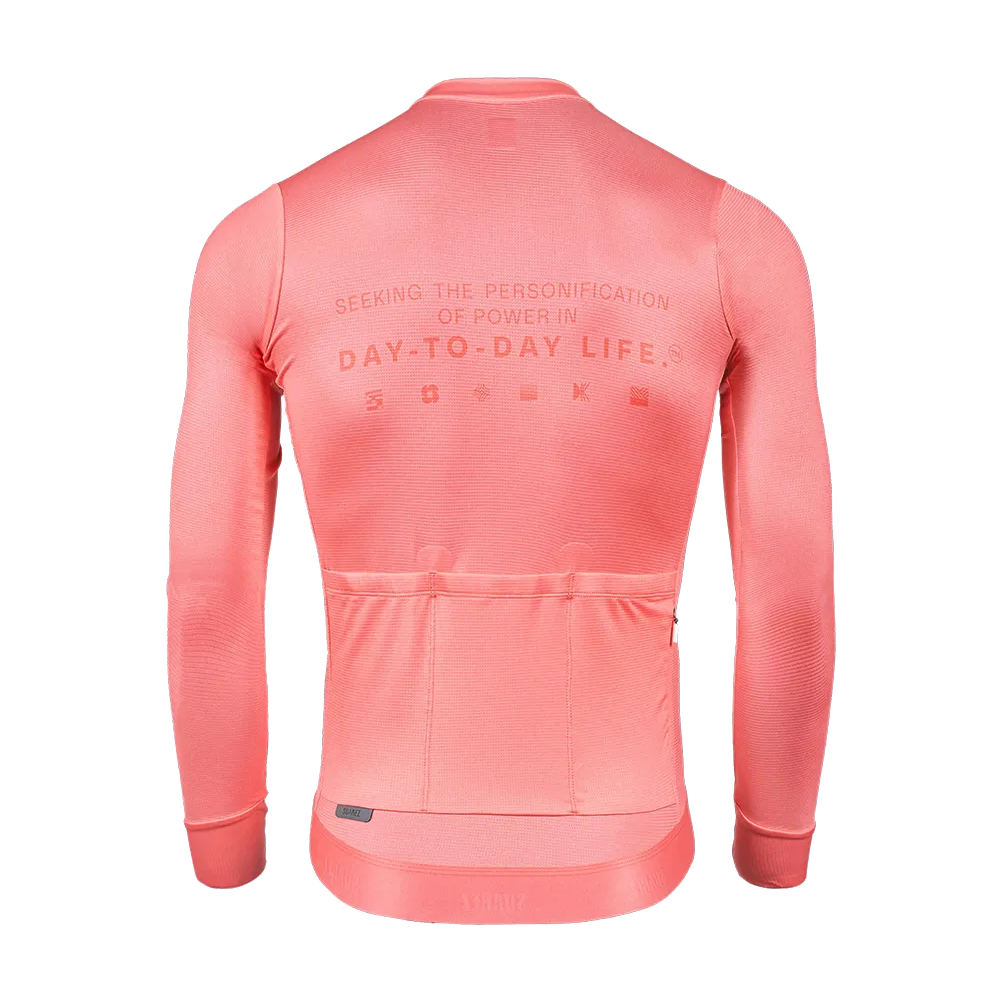 SUAREZ Jersey L/SL Performance Rapid Men coral - Image 2