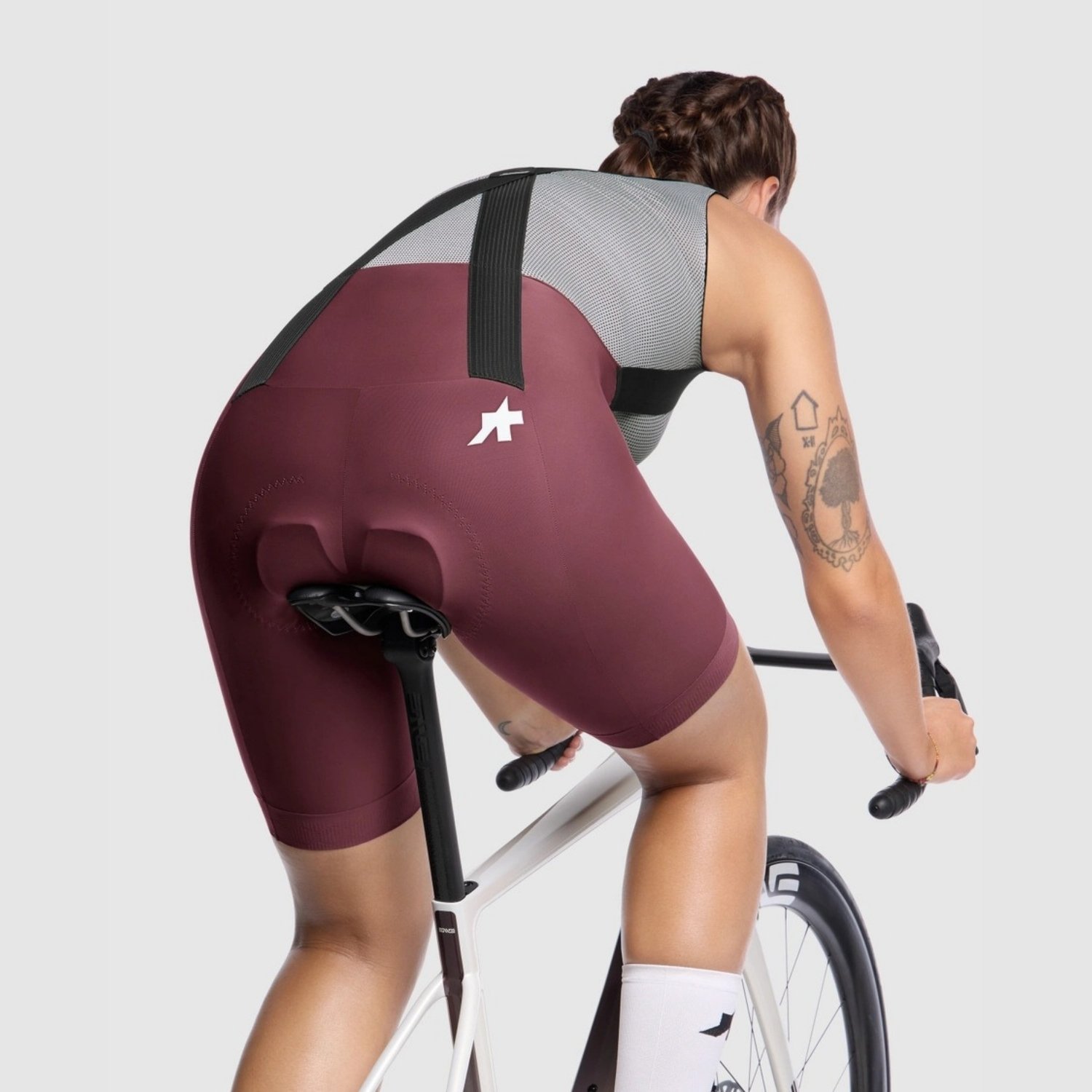 ASSOS Bib Shorts UMA GT S11 burgundy red - Image 6
