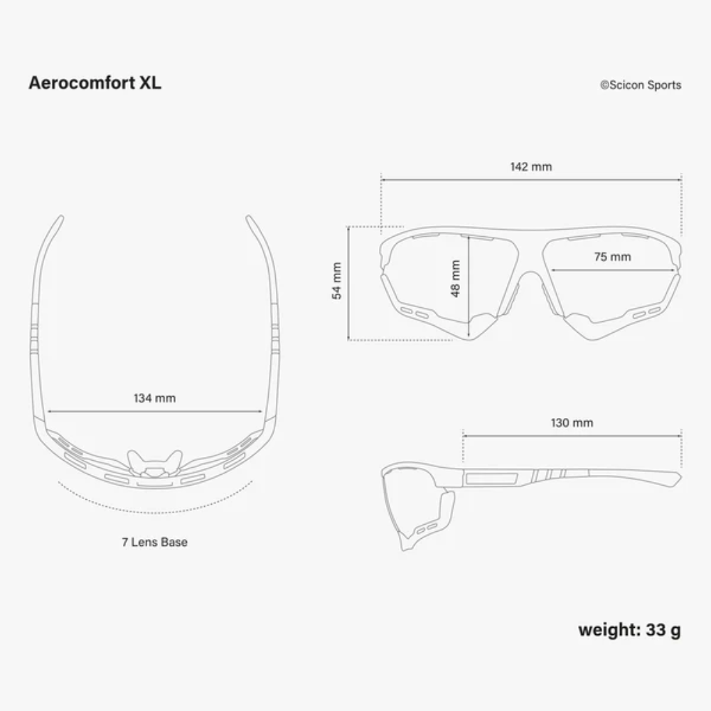 SCICON Eyewear Aerocomfort SCN-PP - XL Frozen Matt Frame multimirror blue - Image 6