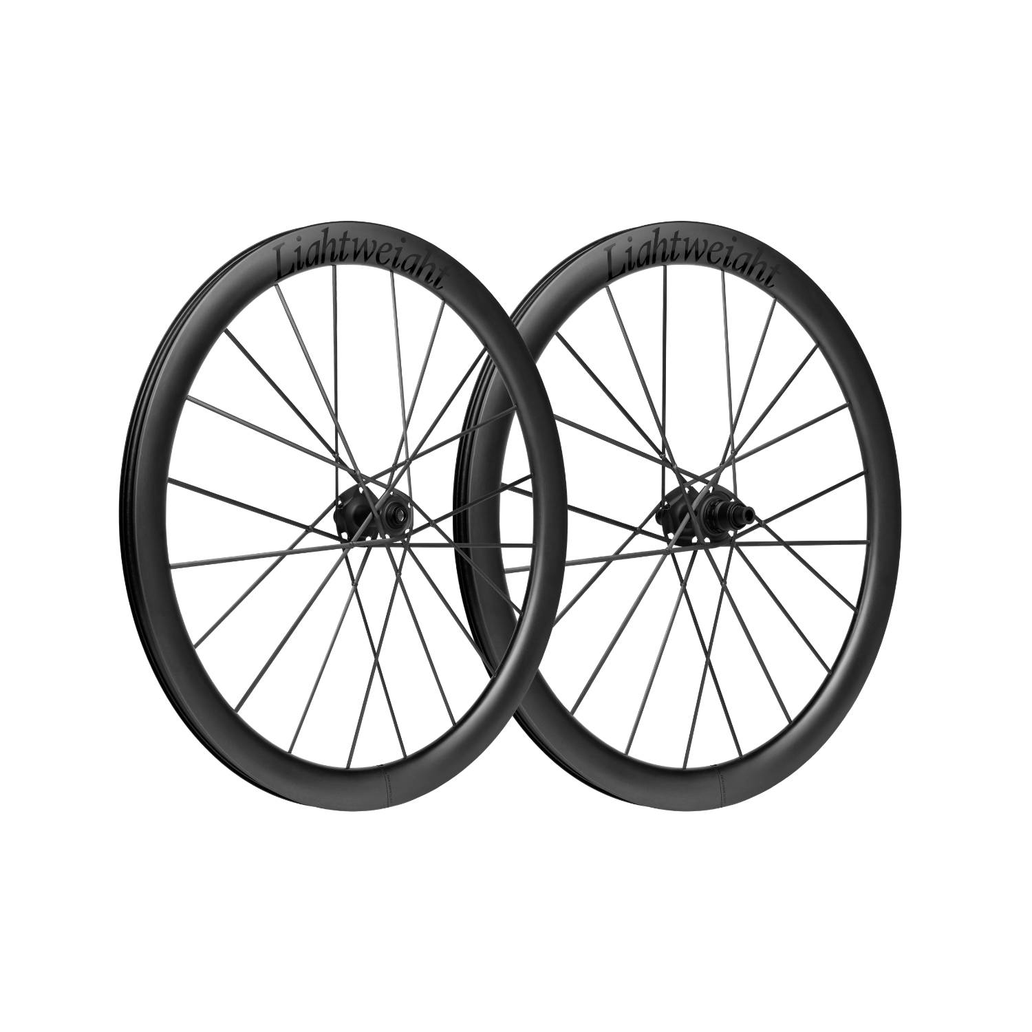 LIGHTWEIGHT Wheelset Meilenstein Art 28mm Disc Schwarz Edition Oversized