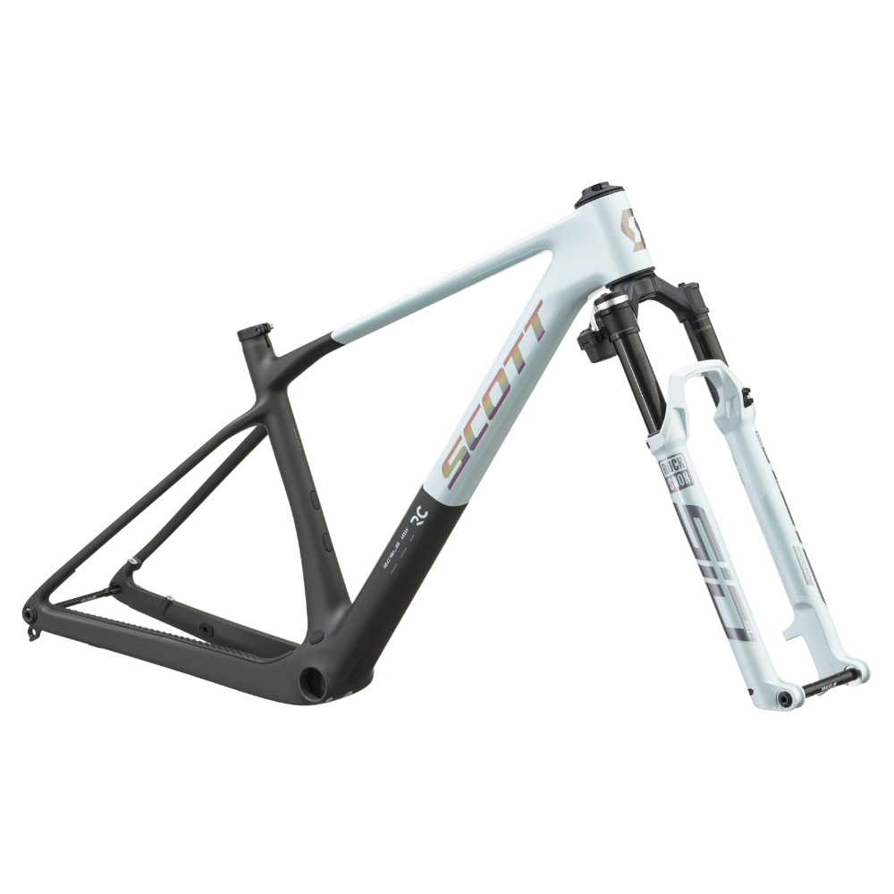 Scott Frame+Fork Scale RC World Cup cumulus white/carbon black